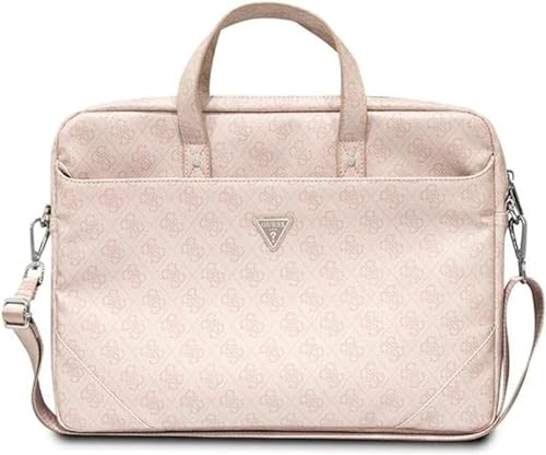 Guess Tasche GUCB15P4TP 16" rosa/pink Saffiano 4G Hot Stamp Triangle Logo