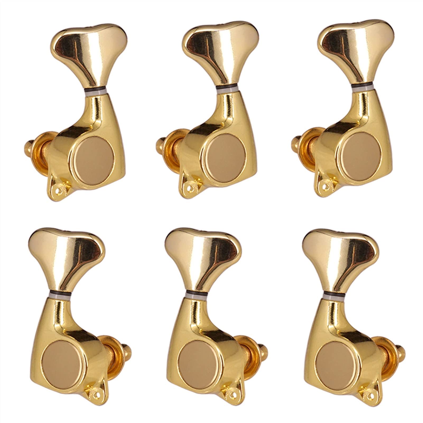 Gitarren Stimmwirbel 1 Set Links + Right Guitar Tuning Pegs Tuner 1:21 Getriebeverhältnis Luthier Supply Gold