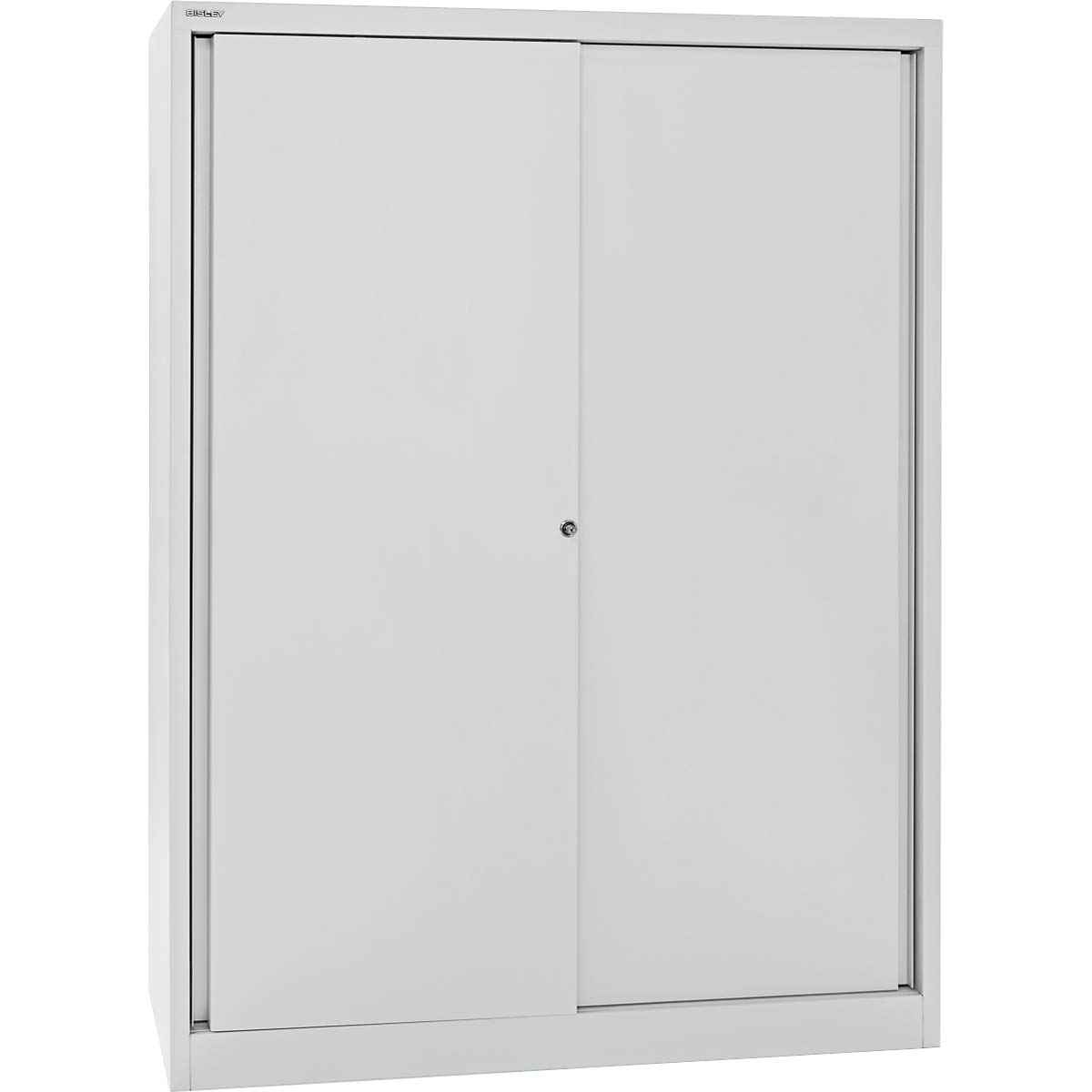 BISLEY Schiebetürenschrank ECO, 3 Fachböden, 4 OH, Metall, 645 Lichtgrau, 43 x 120 x 163.7 cm