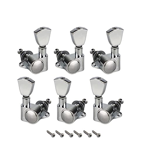 Gitarren Stimmwirbel 6 Stücke Versiegelte Gitarren-Tuner Maschinenköpfe 3R 3L. Tuning Pegs Keys Chrome Für Lp. Stil Gitarrenteile