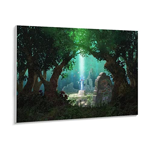 Puzzle 1000 Teile Spielkunstmalerei Die Legende von Zelda: Atem der Wildnis Puzzle 1000 Teile Geschicklichkeitsspiel für die ganze Familie, farbenfrohes Platzierungsspie(50x70cm)