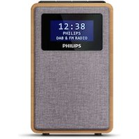 Philips TAR5005/10 Radio DAB+ Radio mit Wecker braun/grau