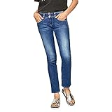 Pepe Jeans Damen Jeans Gen - Regular Fit - Blau - Royal Dark W24-W34 Baumwolle Stretch, Größe:25W / 32L, Farbvariante:Royal Dark D45