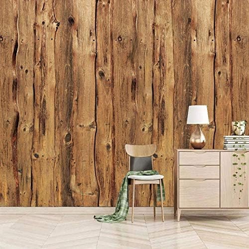 XLMING Dekorative Vintage-Holzpaneel-Wand 3D Tapeten Home Esszimmer Sofa Schlafzimmer Wohnzimmer TV Hintergrund-300cm×210cm