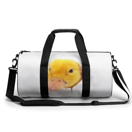 Niedliche Ente Sport Duffel Bag Sporttasche Reisetasche Handgepäck Tasche Schwimmtasche Weekender Bag 45x23x23cm