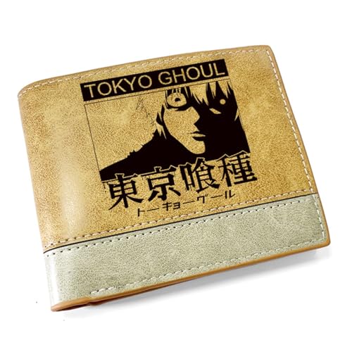 Tok-yo Gho-ul Geldbeutel Anime Mittelgroß, Cartoon-Münztasche Geldbeutel Klein, PU Leder Kreditkartenetui Reisegeldbeutel, für Anime-Fan-Geschenke Jungen und Mädchen(Color:Multicolor 5)