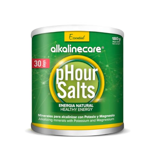 PHOUR Salze - Alkalische Mineralsalze mit Magnesium und Kalium 180g - Ausgewogenes Supplement - Optimiert Gehirn und Körper mit einer kraftvollen Kombination essentieller alkalischer Mineralien