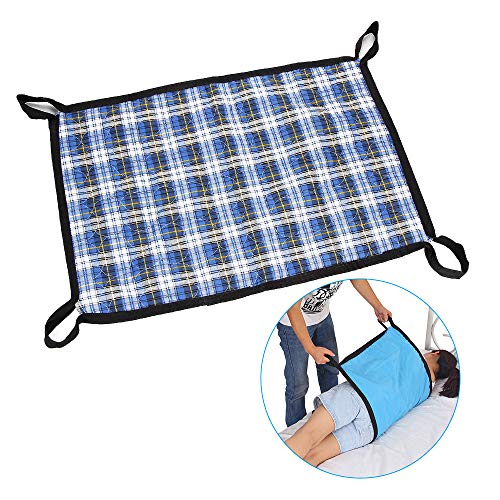 Transferbrett, Schutzunterlagen für Erwachsene, Inkontinenz, Betteinlagen, Draw Sheet Medical Lift Sling Transferring Lifting Blets Patient Positioning Pad – 4 Griffe Assistent Caregiver (Plaid Tuch)