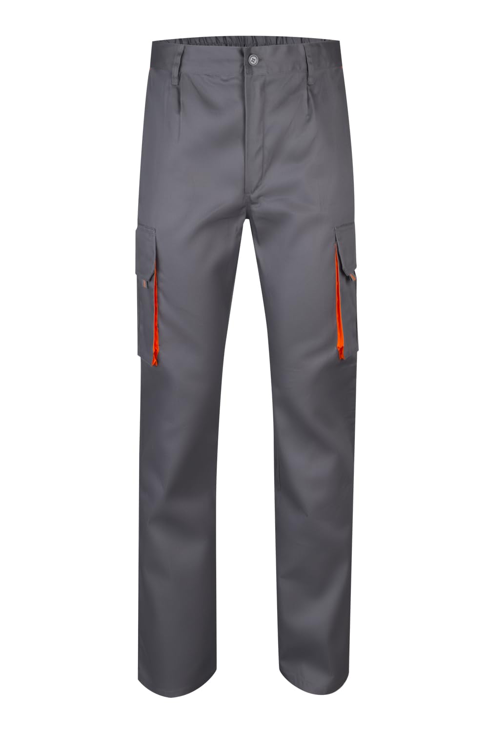 Velilla 103004 - Mehrtaschenhose (Größe 48) Farbe grau und orange