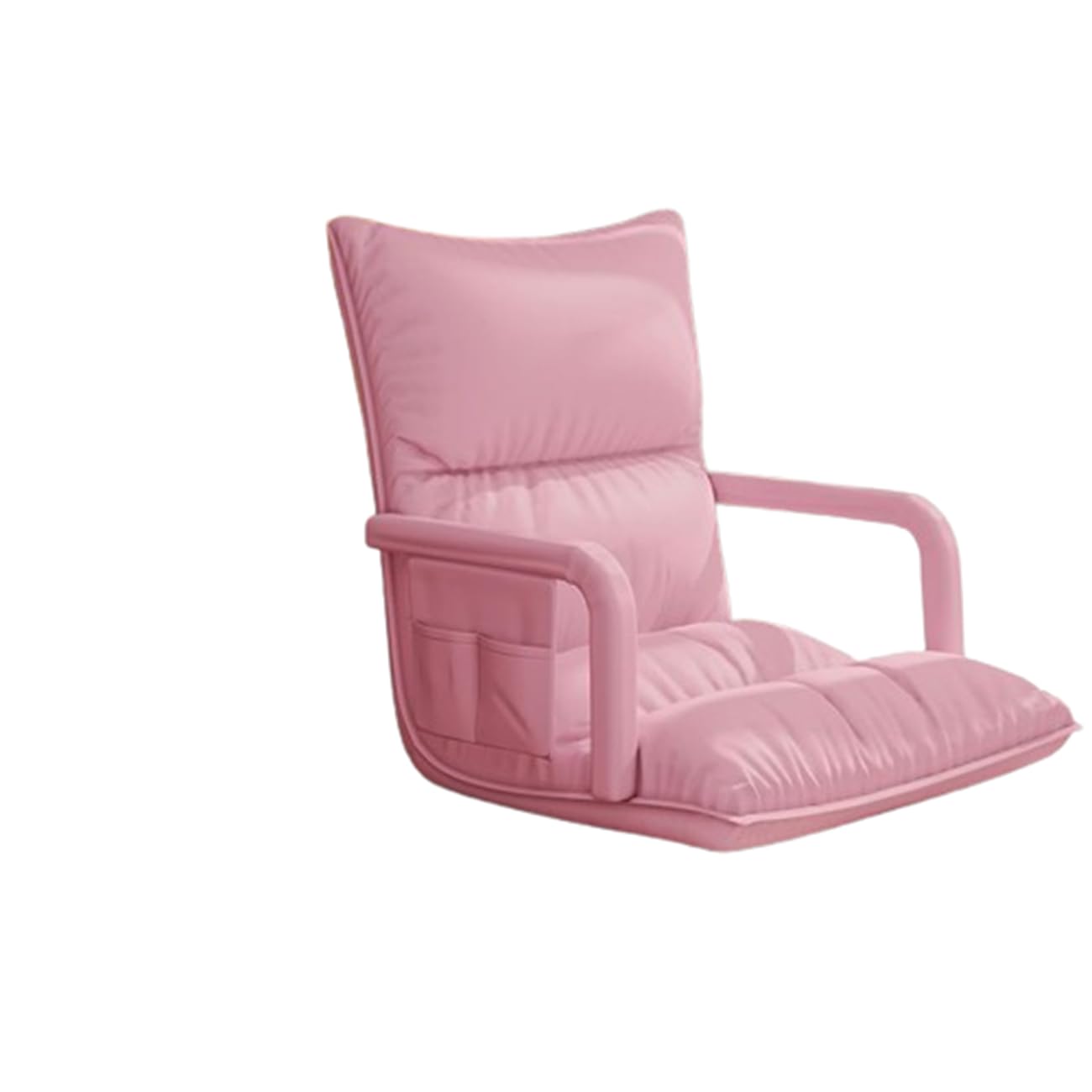 Klappsofa Stuhl, Klappbarer Gaming-Stuhl mit hoher Rückenlehne, weiches Kissen, leicht zusammenklappbar, Sitzsack-Sofa for Teenager und Erwachsene, geeignet for Schlafzimmer, Büro, Wohnzimmer(Pink)