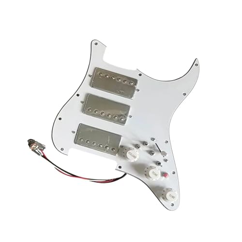 Schlagbrett-Tonabnehmer Upgrade Des Vorverdrahteten HHH-Gitarren-Schlagbretts Mit Humbucker-Tonabnehmern, Coil-Split-Schalter-Set Für E-Gitarre