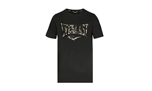 Everlast Herren T-Shirt Spark Camo Tshirt, schwarz, S