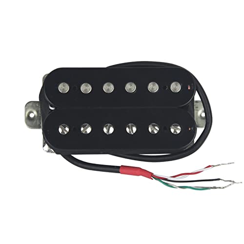 ZENGXUE Uitar Pickup Alnico 5 Humbucker Pickup Doppelspule Schwarz Für Electric Guitarneck Oder Bridge Pickup Humbucker Tonabnehmer Set (Color : 1pc Neck)