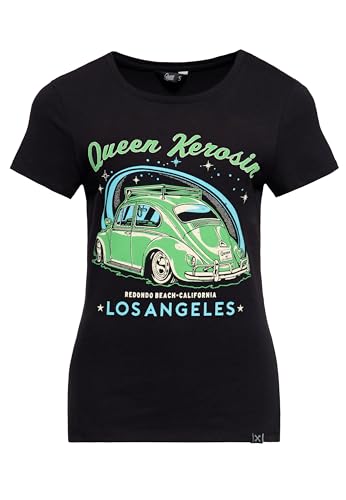 Queen Kerosin Damen T-Shirt | Oldtimer | Kultauto | Vintage | Car | Retro | Los Angeles | Damen | Slim Fit Los Angeles