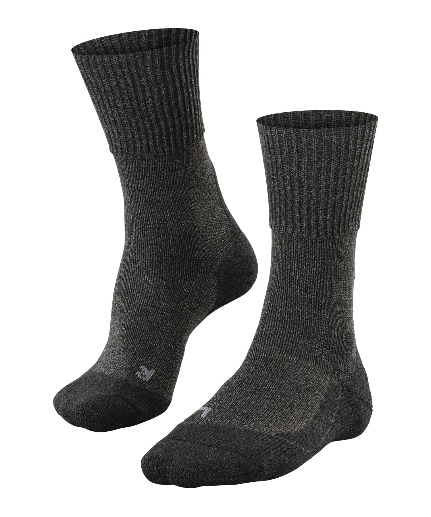 FALKE Herren Wandersocken TK1 Adventure Wool M SO Wolle antiblasen dick 1 Paar, Grau (Smog 3150), 44-45