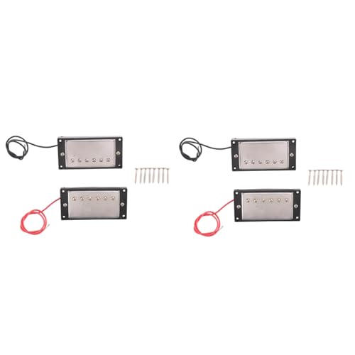 SICOSALT 2X Humbucker Doppel Spulen Tonabnemer Hals und Steg Kompatibel mit LP Stil Elektrisch Gitarre für Gitarren Teile Set