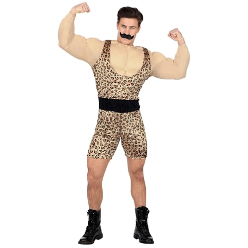 WIDMANN 02544 COSTUME UOMO FORZUTO CIRCO C/MUSC XL LEOPA #025F