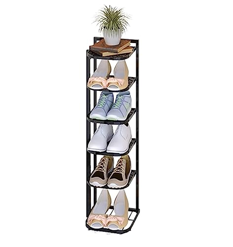 CNBYDK Schuhregal, Schuh-Organizer, Schuhständer, vertikaler Schuhregal-Organizer, sparsam, Schuh-Organizer-Regal aus Metall, Schuhaufbewahrungsständer, Schuhregal, Aufbewahrungs-Organizer