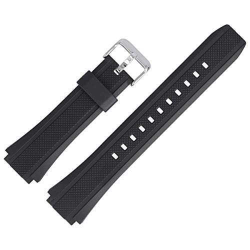 Casio Uhrenarmband Ersatzband 20mm Kunststoff Schwarz - EF-552