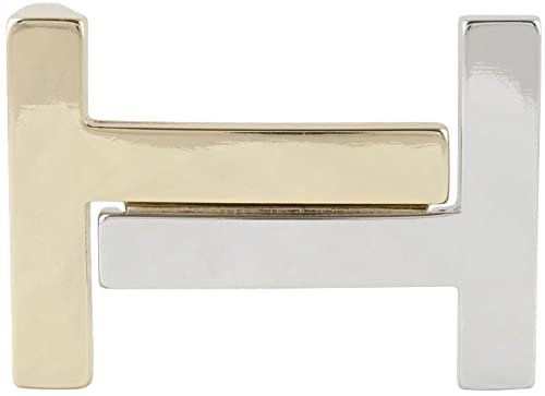 BELTINGER Gürtelschnalle Helena 4,0 cm | Buckle Wechselschließe Gürtelschließe 40mm | Wechselgürtel bis 4cm | bicolor s/g