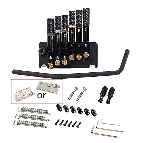 Headless Gitarrenbrücke Tremolo Set Befestigungsschrauben Saitenhalter 6/7 Saiten E Gitarre Ersatzteile