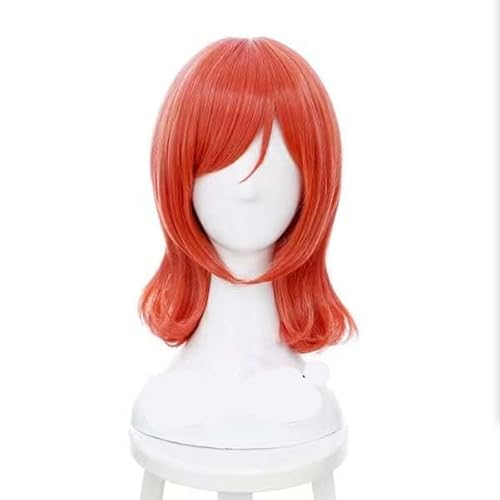 WCCNKK Anime Cosplay Love Live Maki Nishikino Cosplay-Perücke, Wassermelonenrote Perücke, Kostümparty, Anime-Show, Cosplay-Event, Geschenk Für Anime-Fans