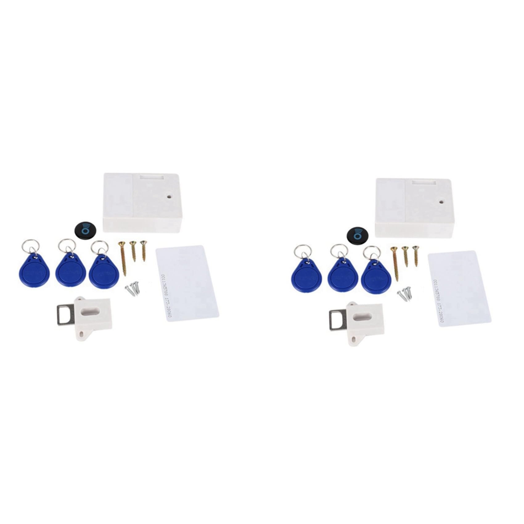 Toranysadecegumy 2 x digitale Schrankschlösser, intelligente elektronische , unsichtbarer Sensor, EMID-IC-Kartenschublade für Kleiderschrank, Hardware B