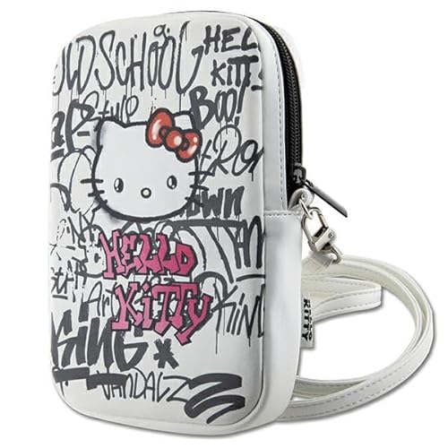 CG MOBILE Hello Kitty Tasche HKPBPDGPHE Weiß Graffiti Kitty Head