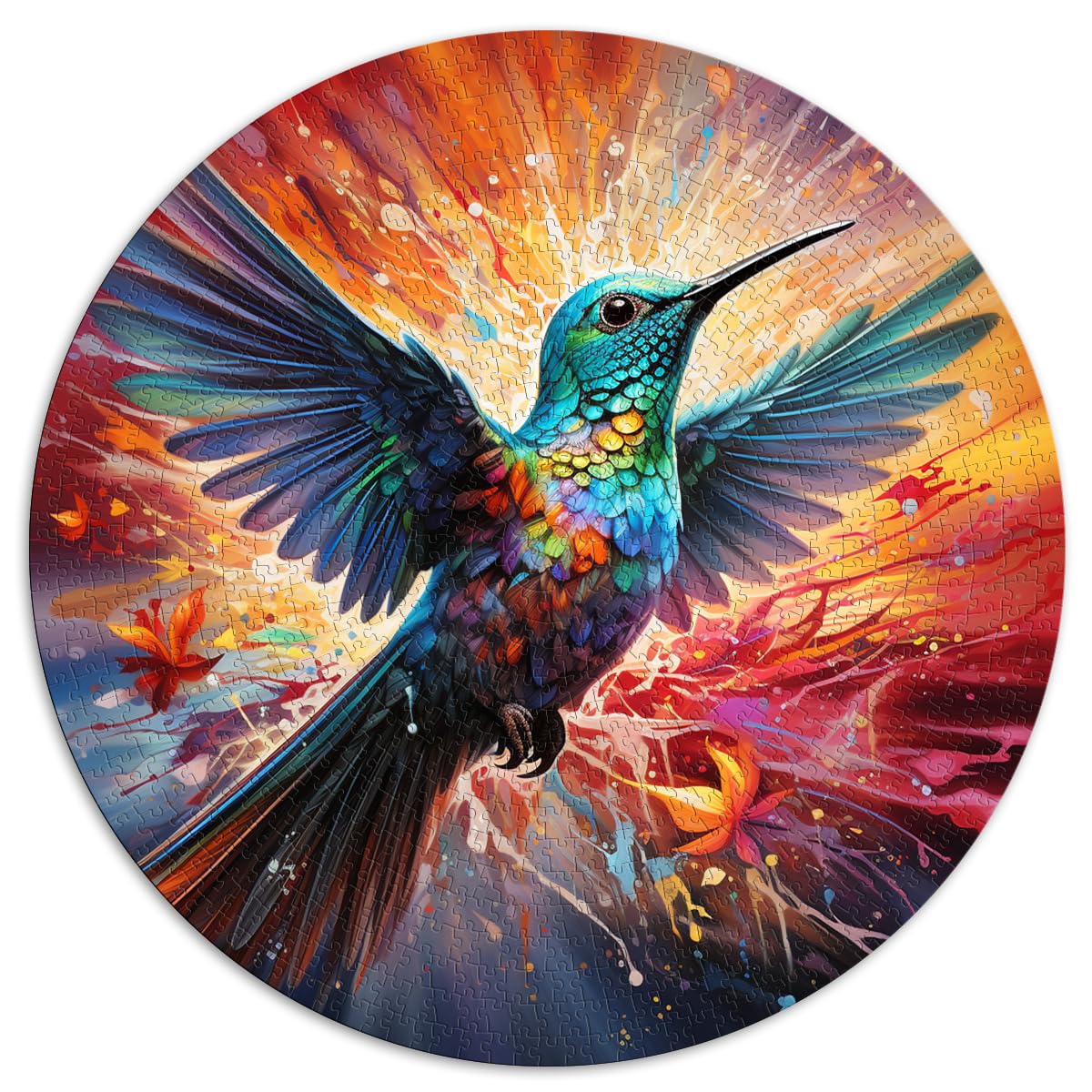 Puzzles zum Verschenken, Colibri-Puzzles 1000 Teile für Erwachsene, 67,5 x 67,5 cm, Familienpuzzles für schwierige Familien, Puzzles für Frauen und Männer