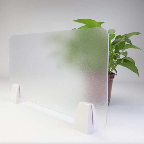 Frosted Table Partition Screen, Privacy Separation Baffle, Adjustable Desktop Divider, Office Desk Partition, Portable Desk Divider Privacy, for Office Dorm,80 * 30cm