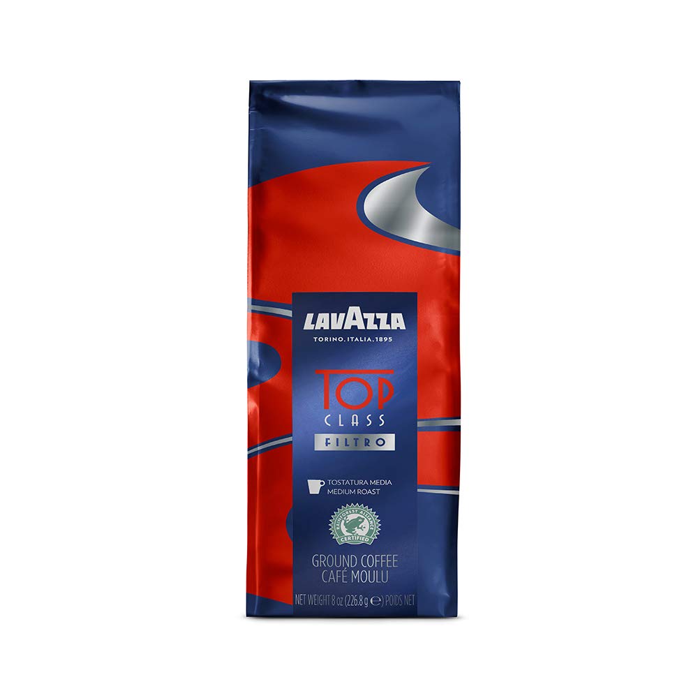 Lavazza Top Class Filtro Ground Coffee Medium Roast, 8 Ounce (Pack of 6)