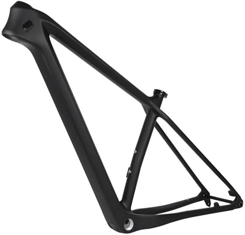 Vollcarbon-MTB-Rahmen 27,5er 29er Hardtail-Mountainbike-Rahmen 15'' 17'' 19'' BSA-Fahrradrahmen Scheibenbremsführung Innenkonisches Steuerrohr, für 142x12mm/148x12mm Steckachse, Mattschwarz,