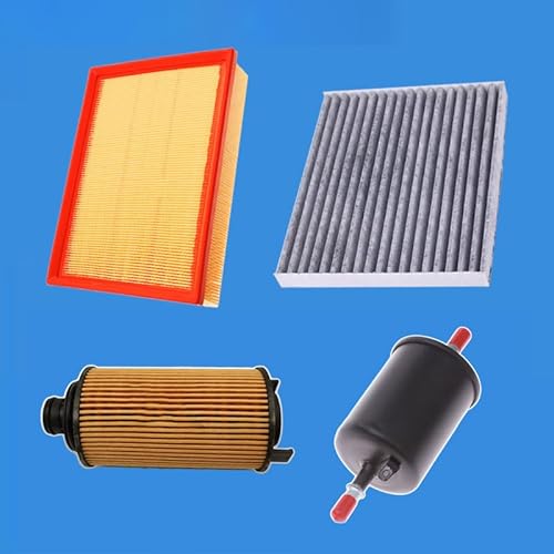 Auto Motor Klimaanlage Filter for Chery Tiggo 8 F4J16 Motor 1,6 T Öl Filter & Carbin Filter 151000079AA F4J16-1012030 (Color : 4pcs)