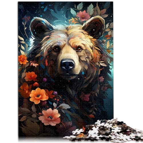 Puzzle Bunter Löwe 1000-teiliges Puzzle für Erwachsene Holzpuzzle Familienspiel Stressabbau Schwieriges Herausforderungspuzzle 1000 Teile (50 x 75 cm)