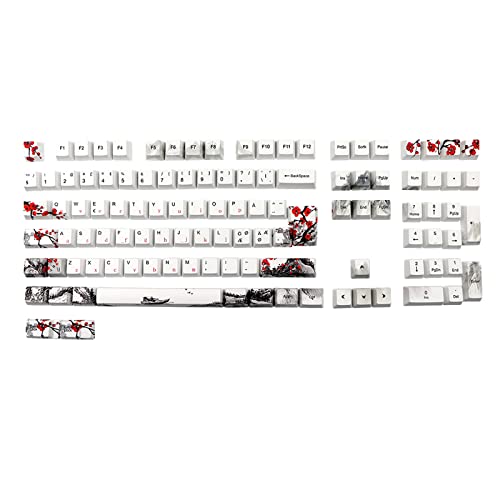 DYE-SUB Tastenkappe mit 111 Tasten, personalisierbar, finnisch, französisch, deutsch, für mechanische MX-Tastatur