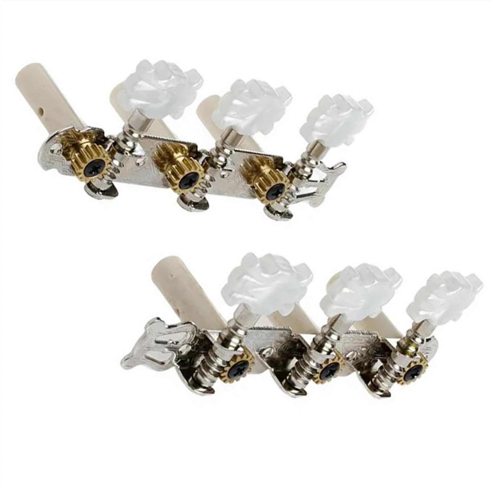 Strings Tuning Pegs Mechaniken Für Gitarre Ein Paar Gitarren-Stimmwirbel, Stimmwirbel, weißer Maschinenkopf für klassische Gitarre