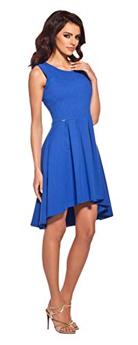 Lemoniade extravagantes Sommerkleid mit ausgefallenem Schnitt Made in EU (S (36), Modell 4 Blau)