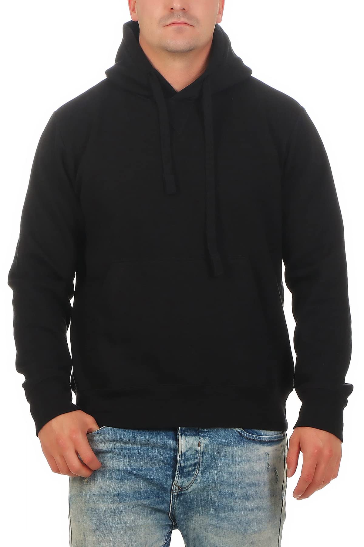 Happy Clothing Herren Pullover mit Kapuze Pulli, Größe:XXL, Farbe:Schwarz