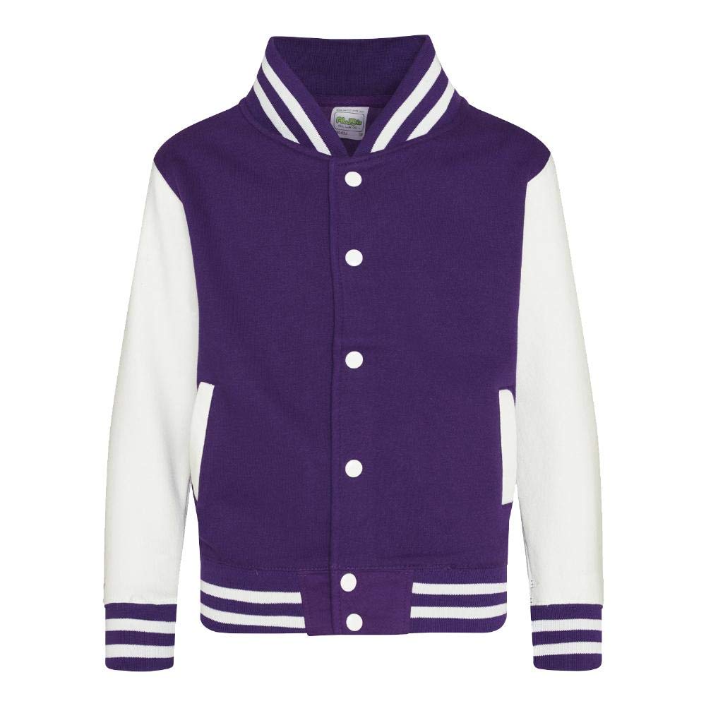 Just Hoods - Kinder College Jacke/Purple/White, 9-11 Jahre