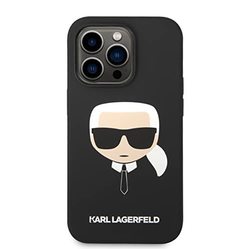 KARL LAGERFELD KLHMP14LSLKHBK Hülle für iPhone 14 Pro 6,1" hardcase Schwarz Sili