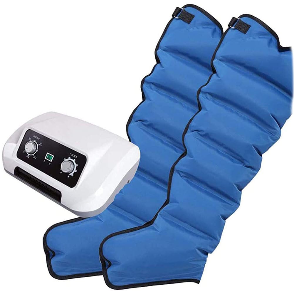 Beine Massagegerät,Luftkompressions-Beinmassagegerät Ganzkörper-Pressotherapie-Ausrüstung,Bein-Arm-Taillen-Massagegerät Kompressionsstiefel Maschine Lindern Sie Schmerzen Ermü(Color:2 Leg And Machine)