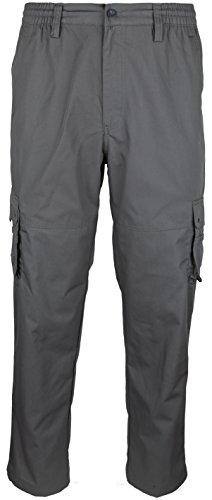 SOUNON Herren Cargohose, Cargo Pants, Chino Hose - Anthrazit (622), Groesse: 5XL