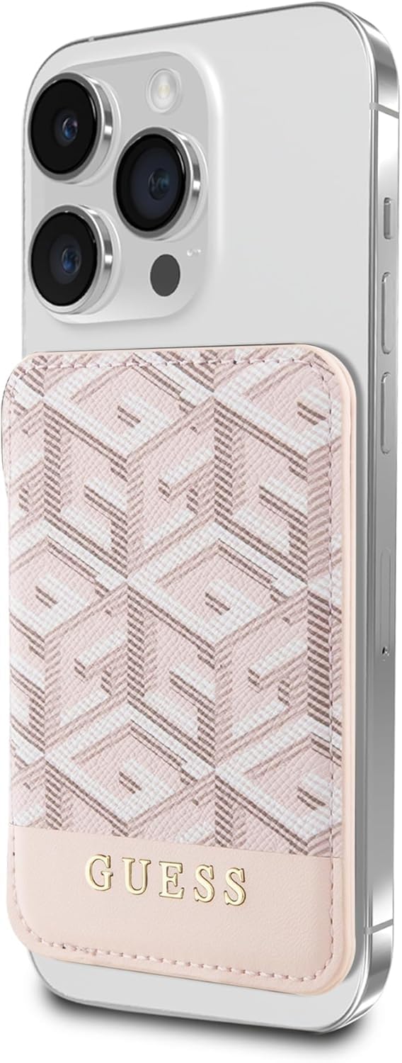 CG MOBILE Guess Magfit Kartenschlitz-Ständer Gcube Stripe (Pink)