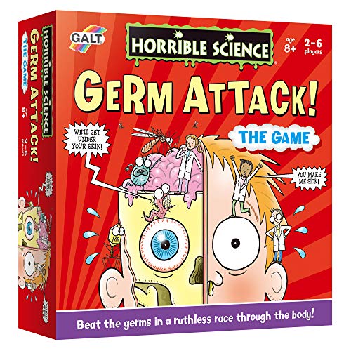 Galt Toys, Horrible Science - Germ Attack The Game, Science Board Game for Kids, Ages 8 Years Plus