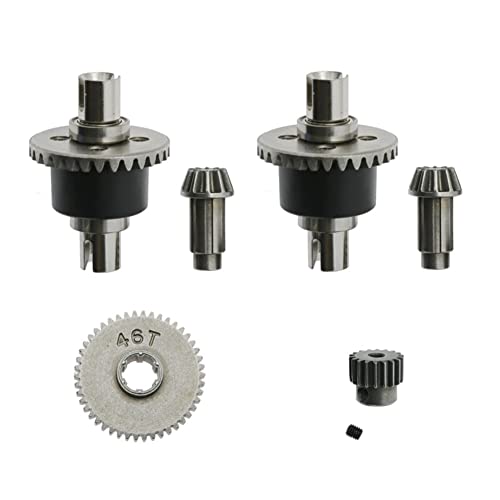 SOFORFREEM Getriebe- und Differential-Set aus Metall für SCY 16101 16102 16103 16201 Pro 1/16 Teile zum Aufrüsten von RC-Autos, bürstenloses Zubehör