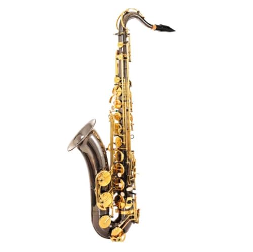 Bb Tune Tenor Saxophon Messing Schwarz Nickel Lack B Flat Tenor Sax Hand In Carving Musikinstrument mit Koffer