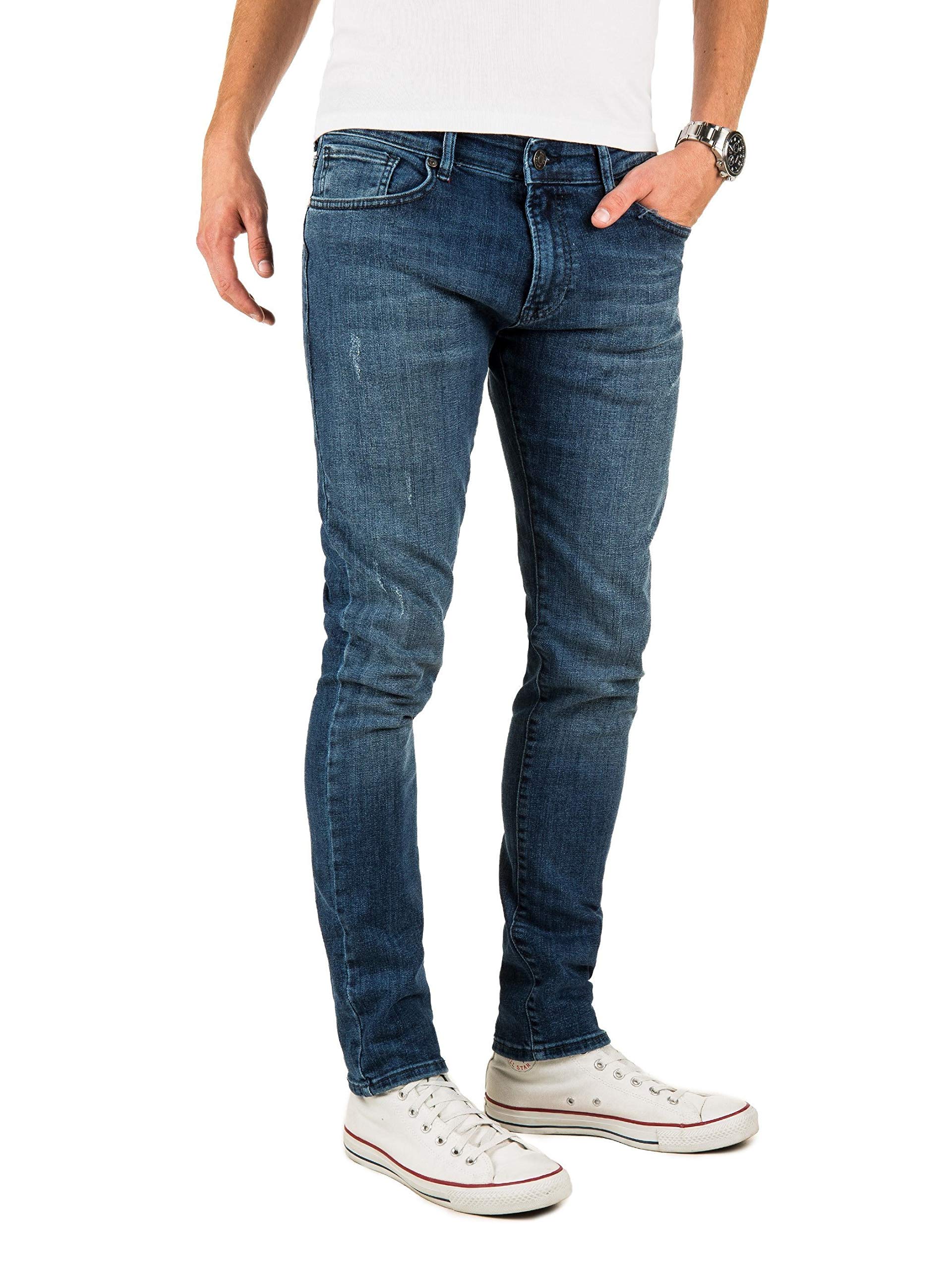 WOTEGA Jeans Slim-Fit M216, Blau (Blue Denim 0105), W34/L32