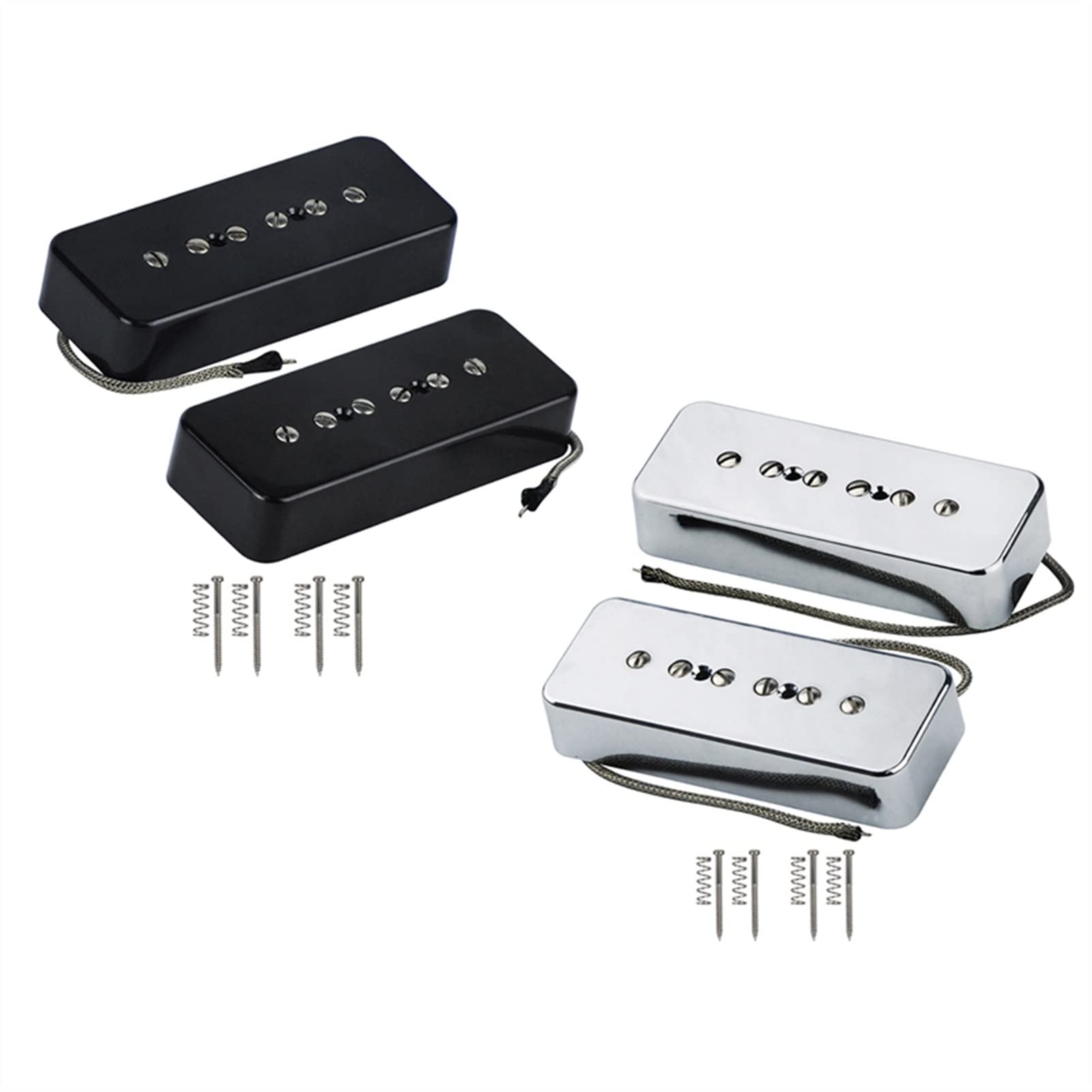 ZENGXUE Set Aus Nackenbrücken Seifenstangen-Pickup Alnico 5 E-Gitarren-Pickup Single Coil Guitar-Parts Humbucker Tonabnehmer Set