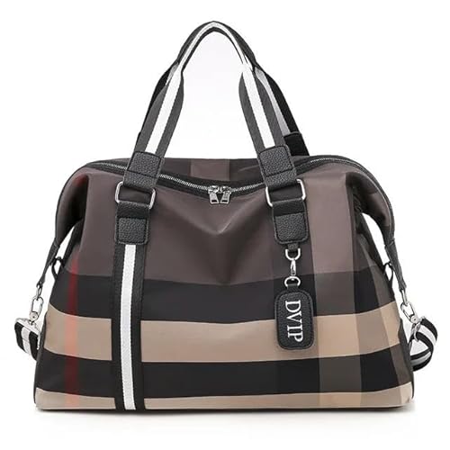 Reisetasche wasserdichte Oxford Exkursion Gepäck Handtasche Crossbody Frauen Schultertasche Frauen Crossbody Tasche-Dunkelgrau