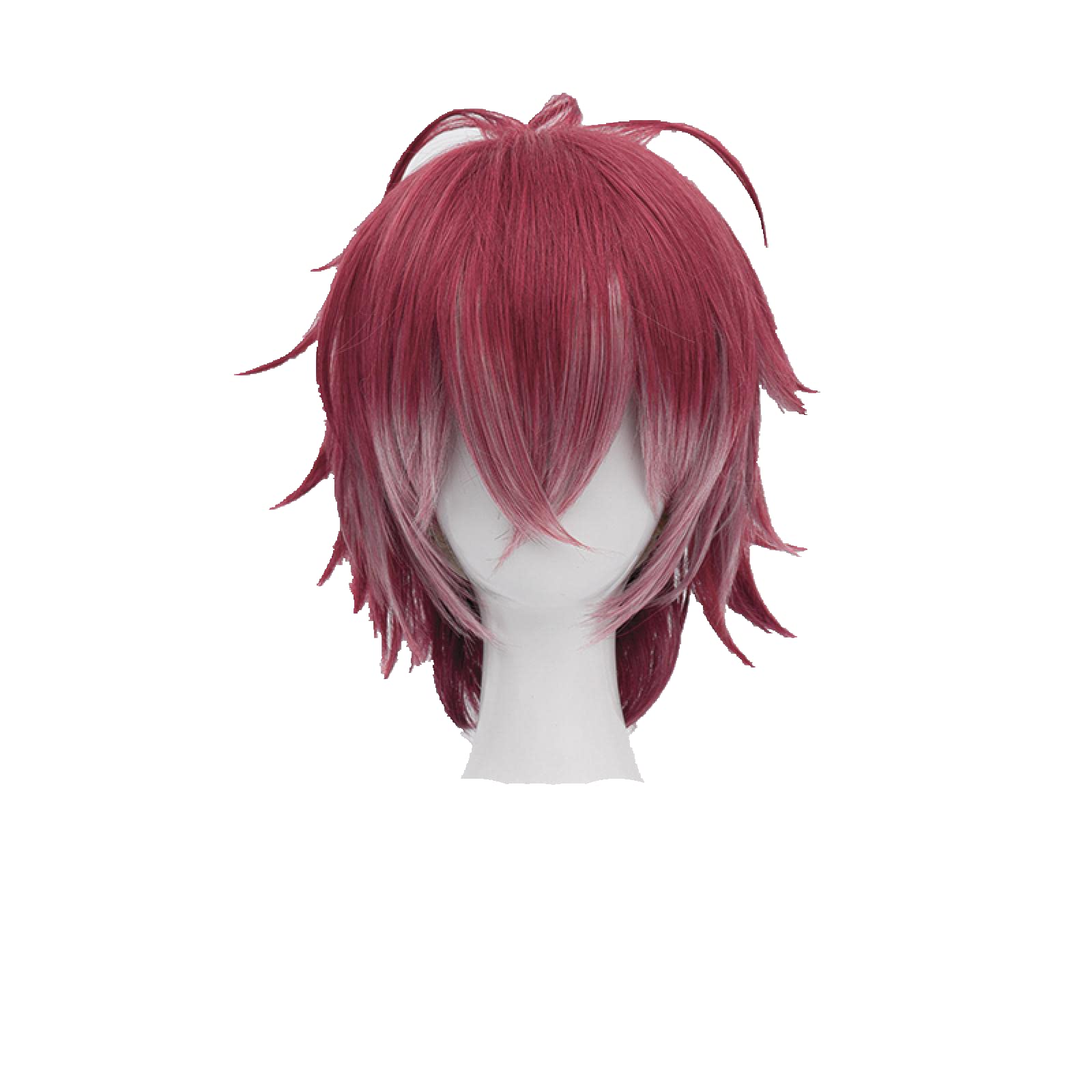 LINLINCD-Wig Anime Cosplay Rollenspiel for Diabolik-Liebhaber Sakamaki Ayato Dark Red Mix Kurze Cosplay-Perücke